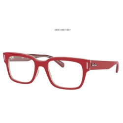 Ray Ban 0RX5388 5987 RED ON TRANSPARENT GREY