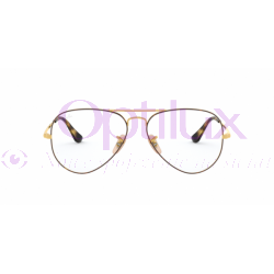 Ray Ban 0RX6489 2945 AVIATOR HAVANA ON ARISTA